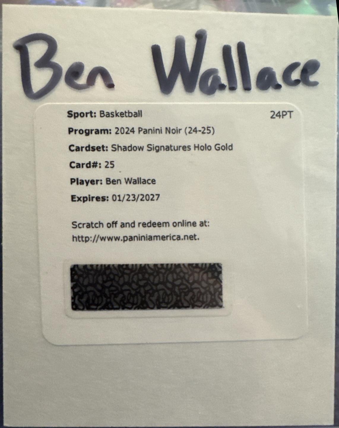 Ben Wallace [Holo Gold] #25