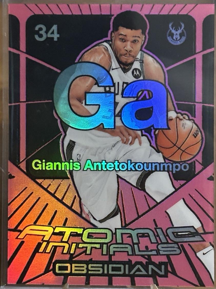 Giannis Antetokounmpo [Electric Etch Pink Flood] #12
