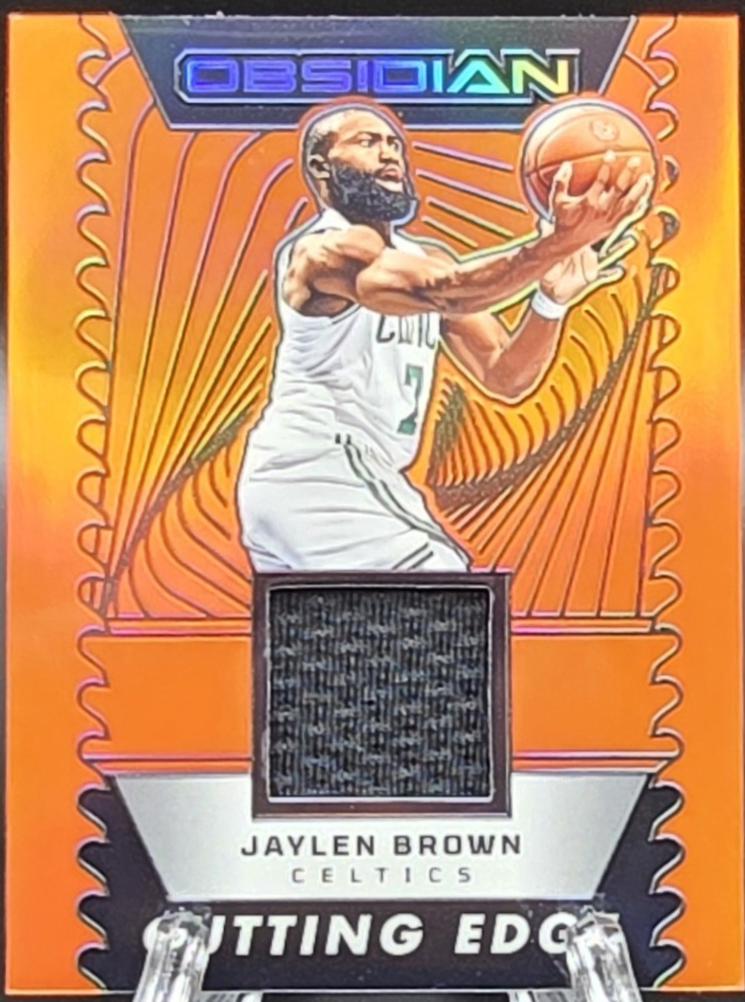 Jaylen Brown [Electric Etch Orange Flood] #CE-JBB