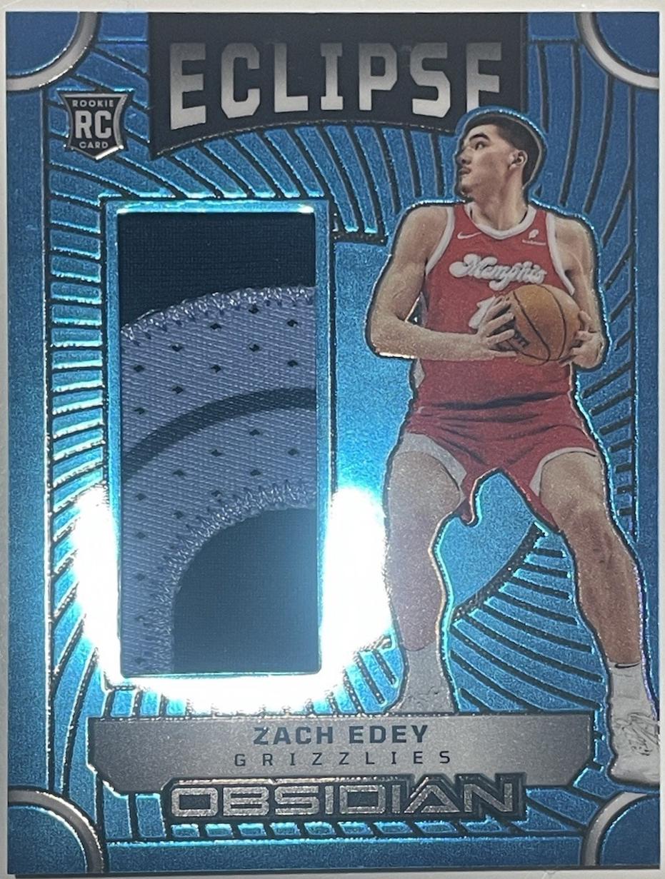 Zach Edey [Electric Etch Blue Flood] #EM-ZAC