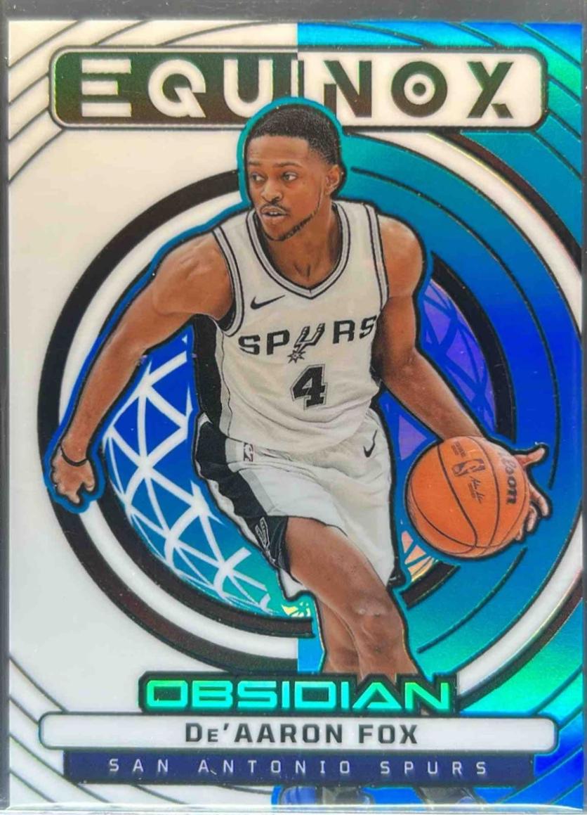 De'Aaron Fox [Electric Etch Blue Flood] #3