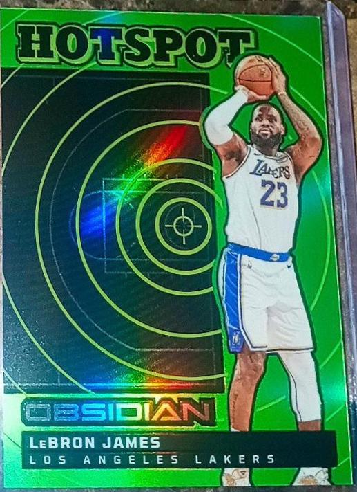 LeBron James [Electric Etch Green Flood] #11