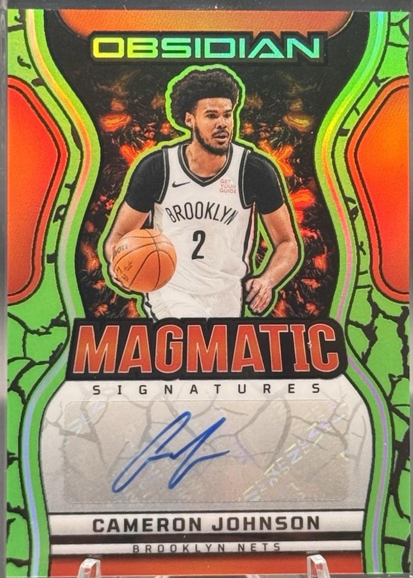 Cameron Johnson [Electric Etch Green Flood] #MS-CAM