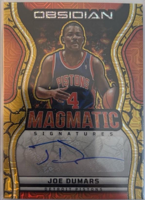 Joe Dumars [Electric Etch Gold Flood] #MS-JOE