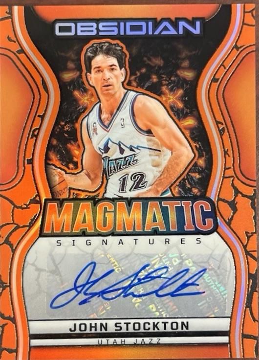 John Stockton [Electric Etch Orange Flood] #MS-JSU