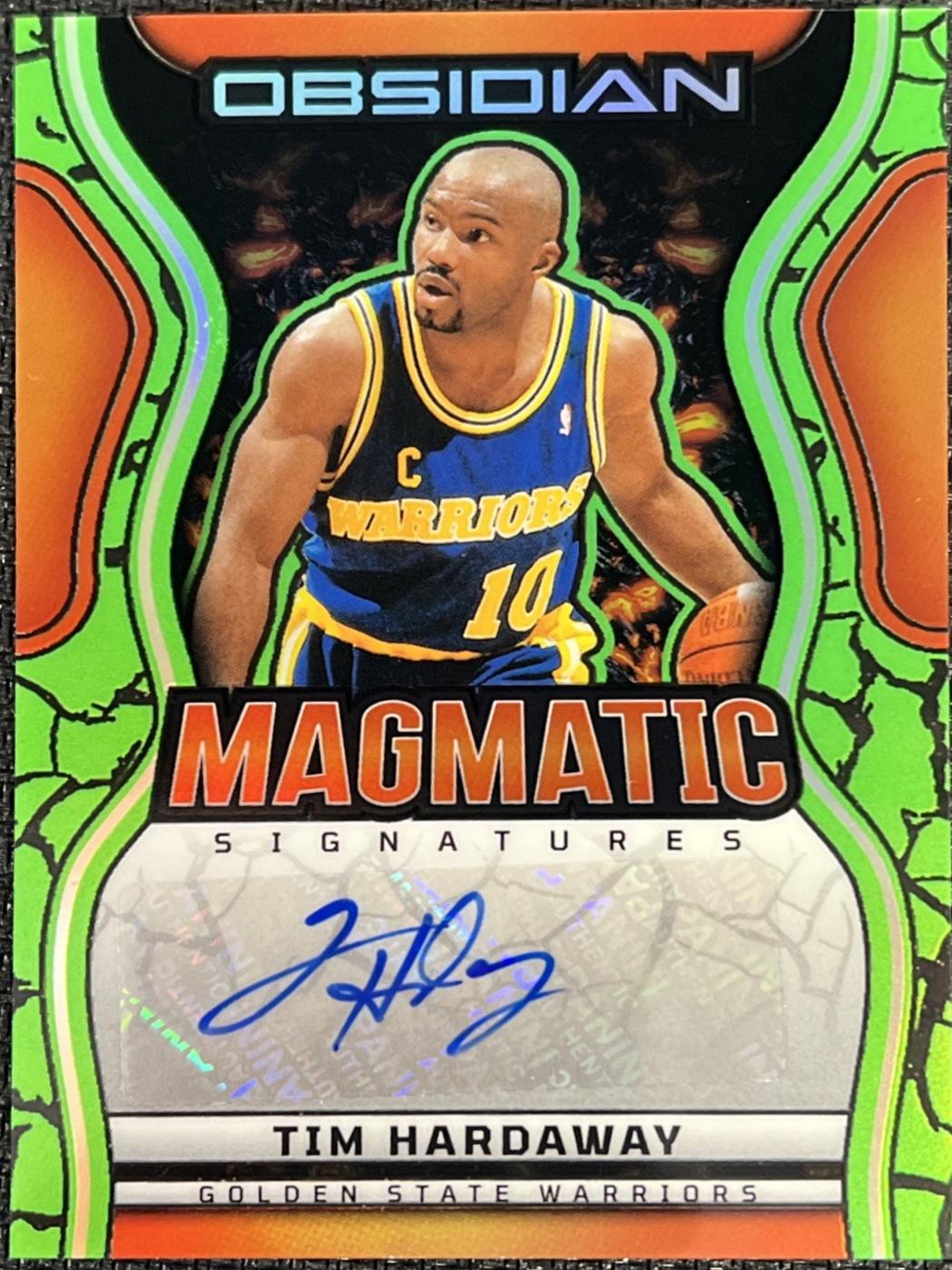 Tim Hardaway [Electric Etch Green Flood] #MS-TIM