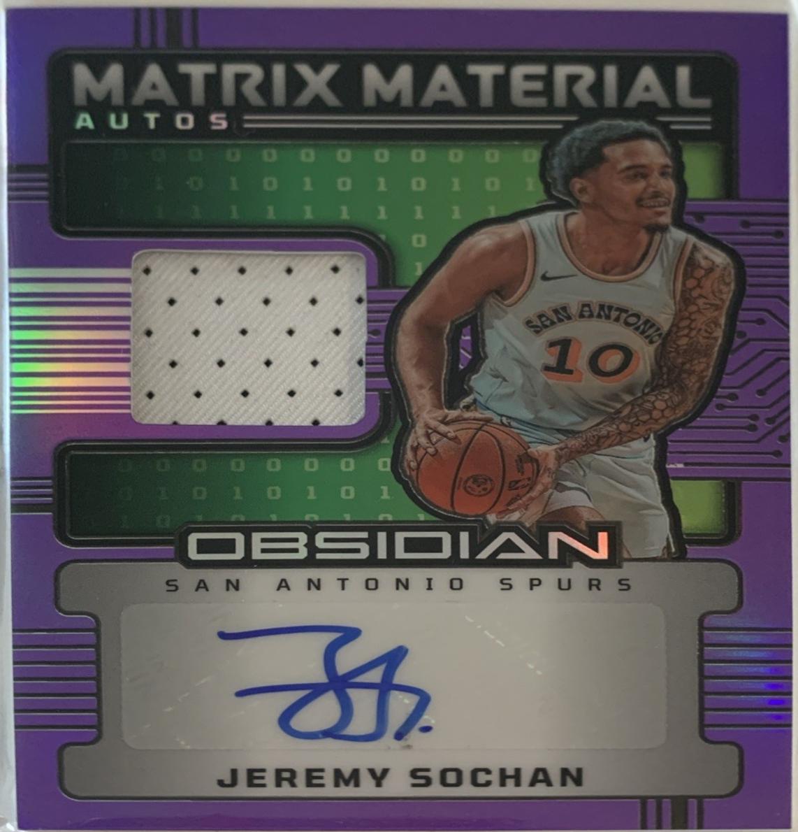 Jeremy Sochan [Electric Etch Purple Flood] #MM-JSS