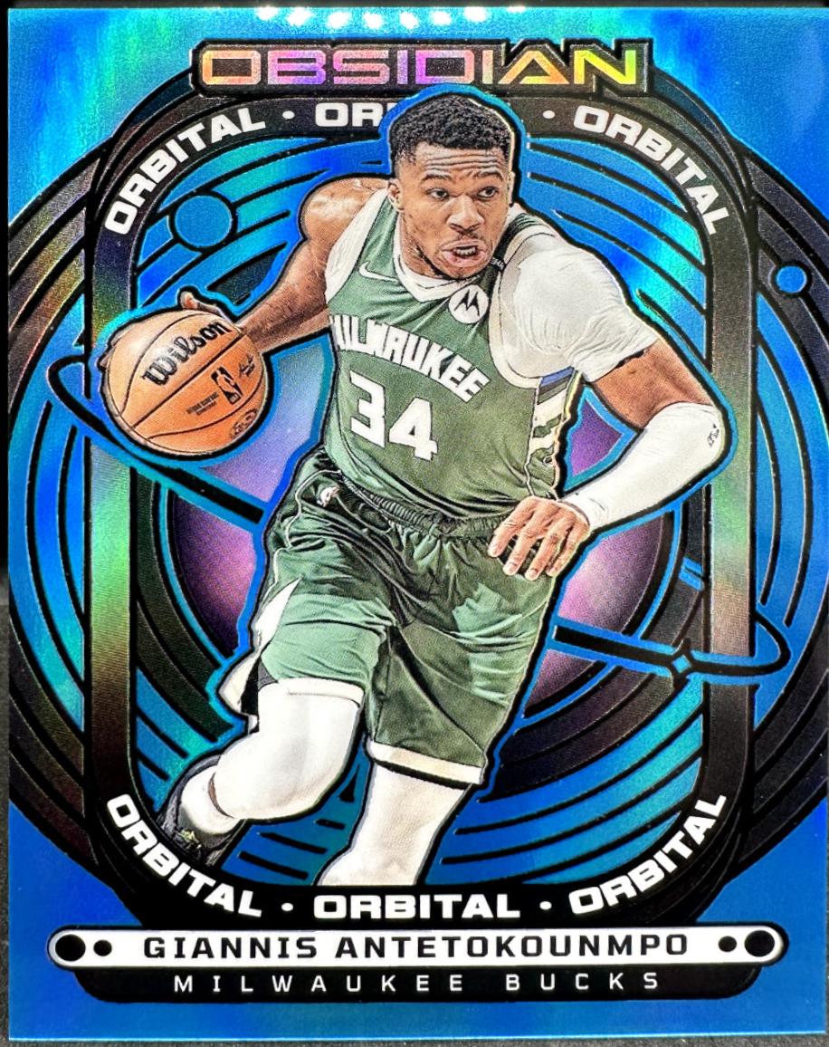Giannis Antetokounmpo [Electric Etch Blue Flood] #13