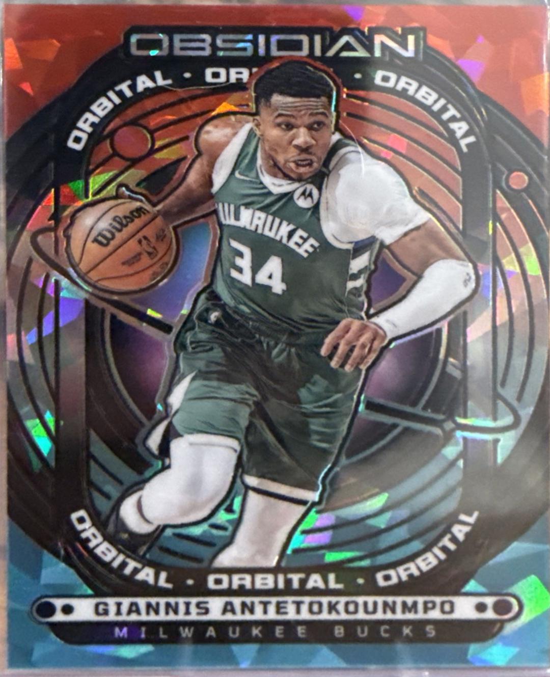 Giannis Antetokounmpo [Electric Etch Fire Ice Flood] #13