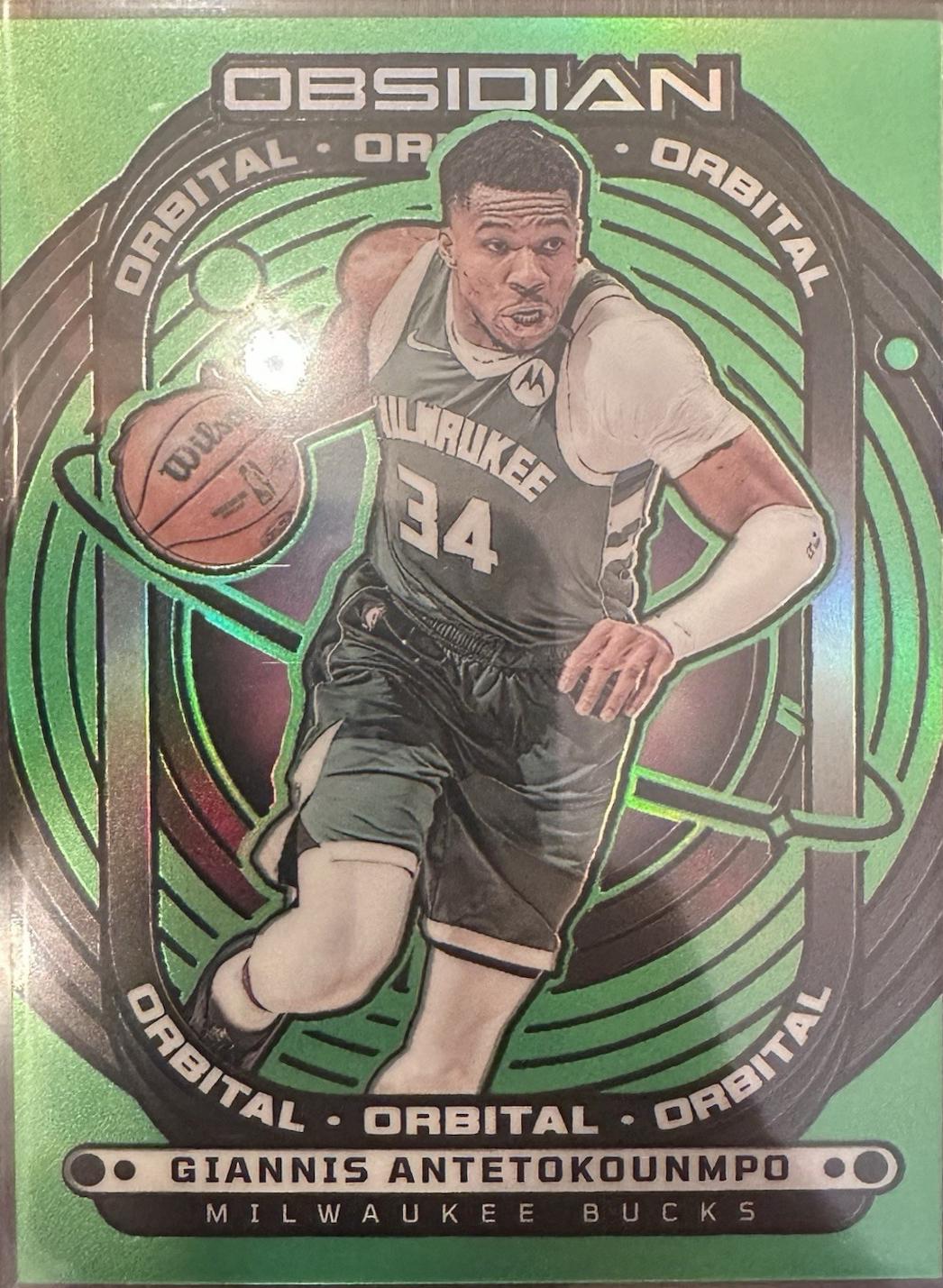 Giannis Antetokounmpo [Electric Etch Green Flood] #13