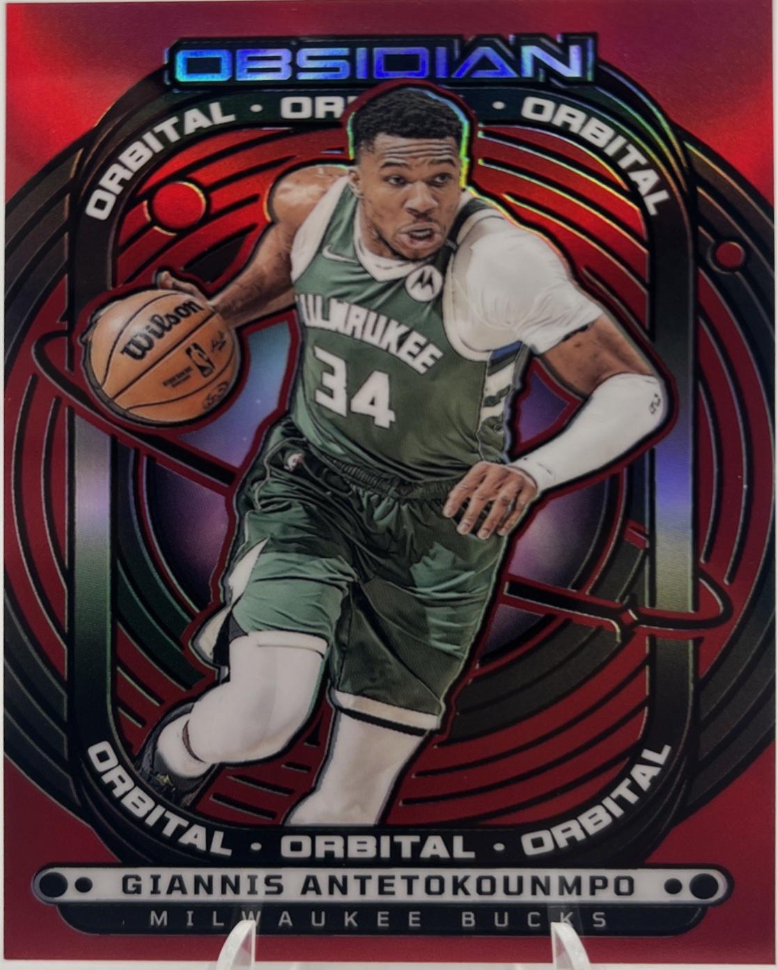 Giannis Antetokounmpo [Electric Etch Red Flood] #13