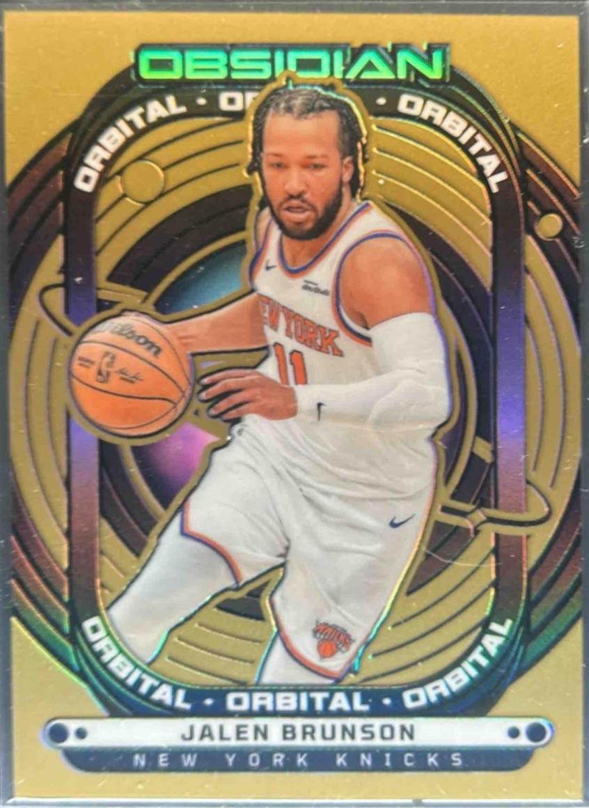Jalen Brunson [Electric Etch Bronze Flood] #4