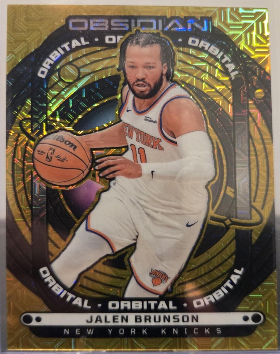 Jalen Brunson [Electric Etch Gold Flood] #4