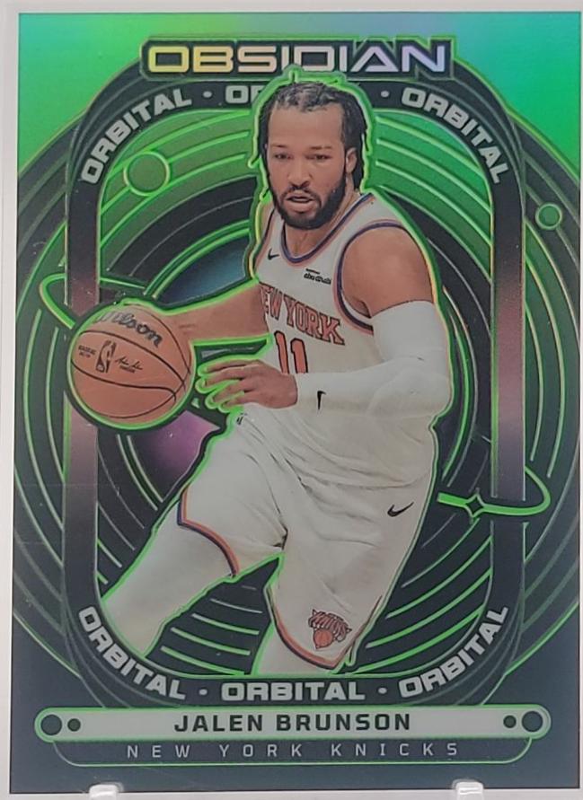 Jalen Brunson [Electric Etch Jade Flood] #4