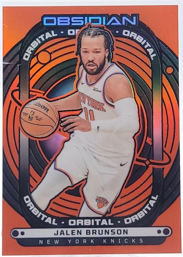 Jalen Brunson [Electric Etch Orange Flood] #4