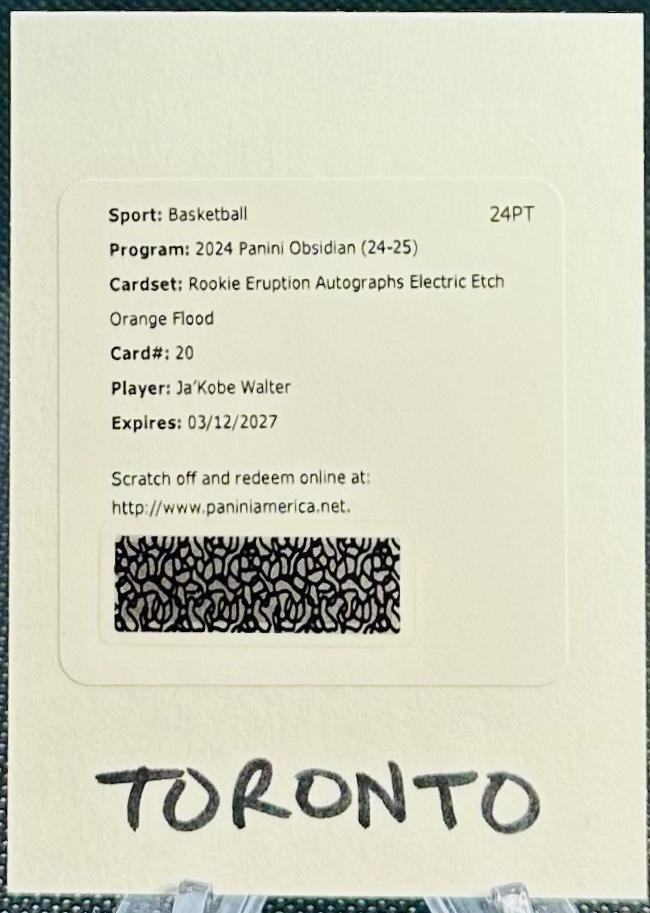 Ja'Kobe Walter [Electric Etch Orange Flood] #REA-WUB