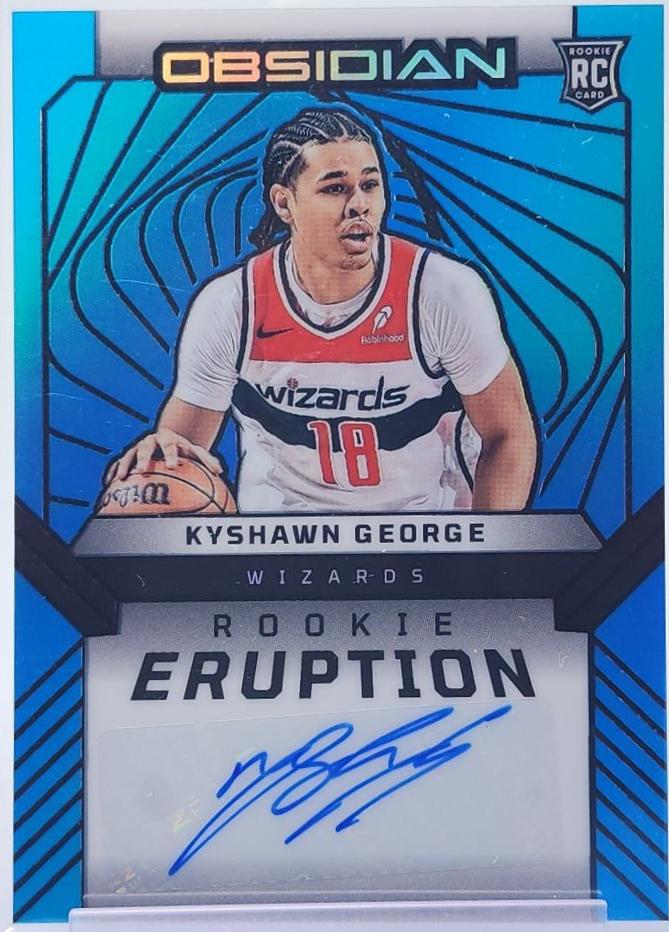Kyshawn George [Electric Etch Blue Flood] #REA-KYS