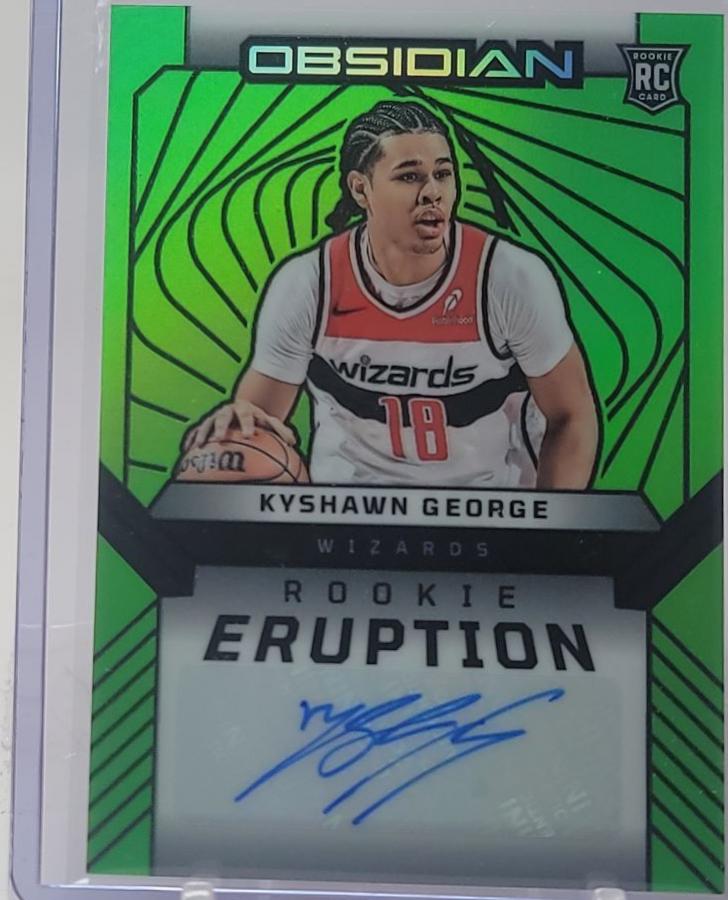 Kyshawn George [Electric Etch Green Flood] #REA-KYS