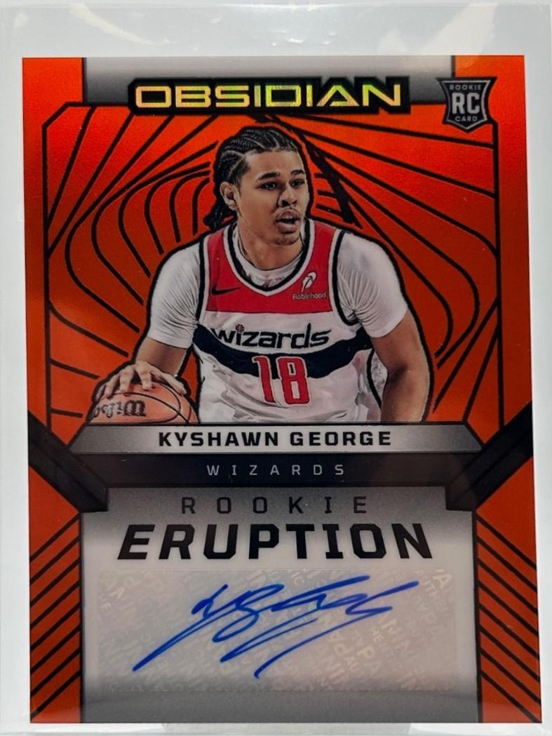 Kyshawn George [Electric Etch Orange Flood] #REA-KYS