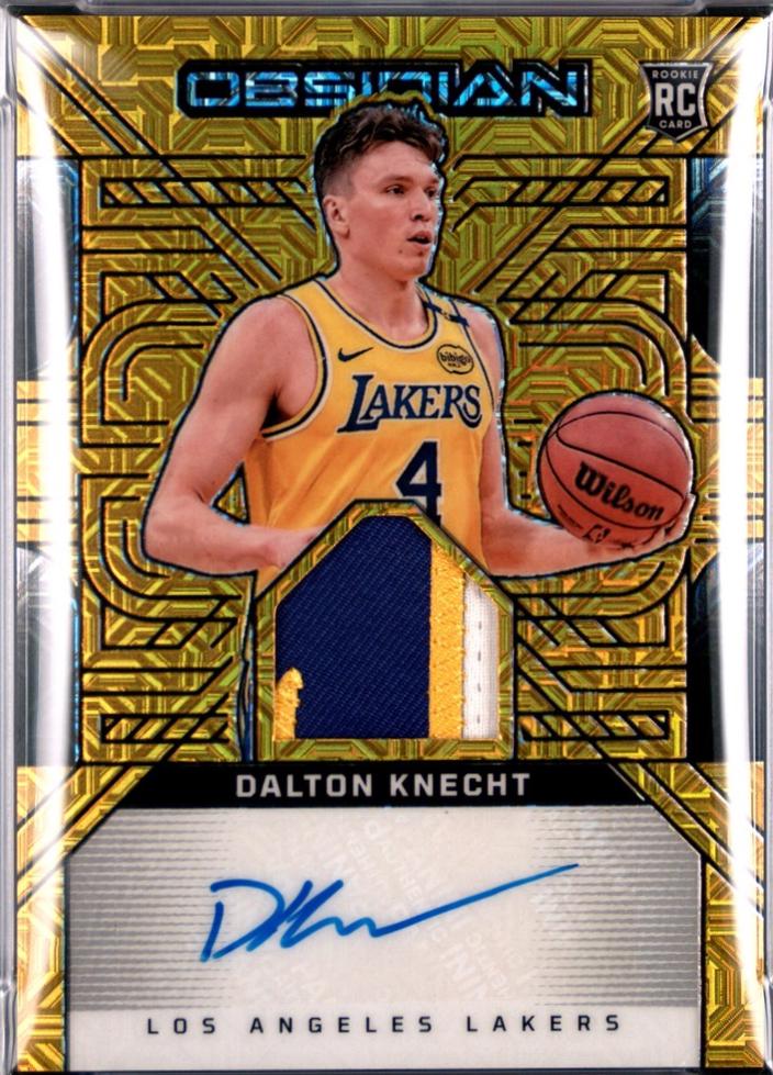 Dalton Knecht [Electric Etch Gold Flood] #RJI-KNE