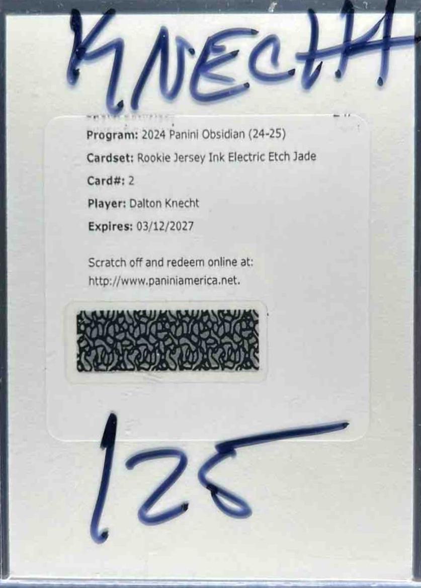 Dalton Knecht [Electric Etch Jade Flood] #RJI-KNE