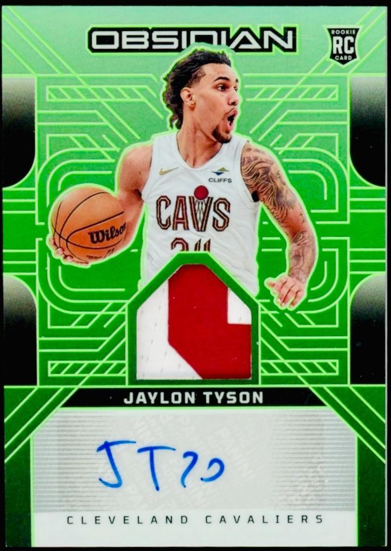 Jaylon Tyson [Electric Etch Green Flood] #RJI-JAY