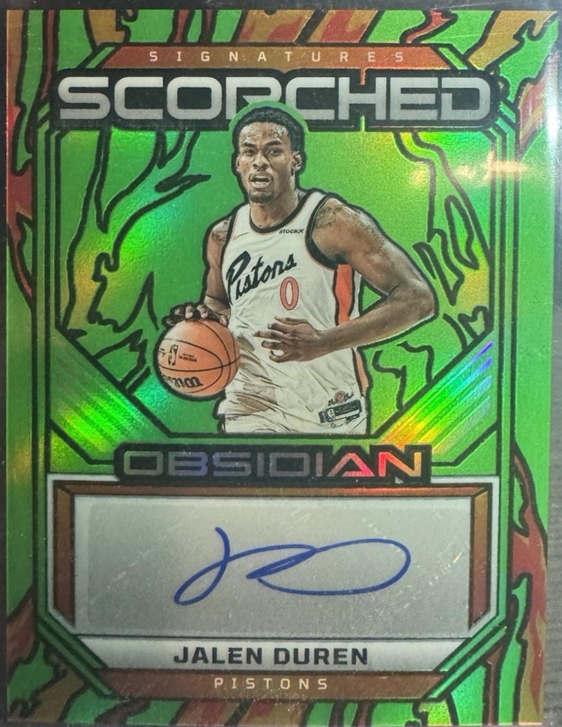 Jalen Duren [Electric Etch Green Flood] #SS-JDD