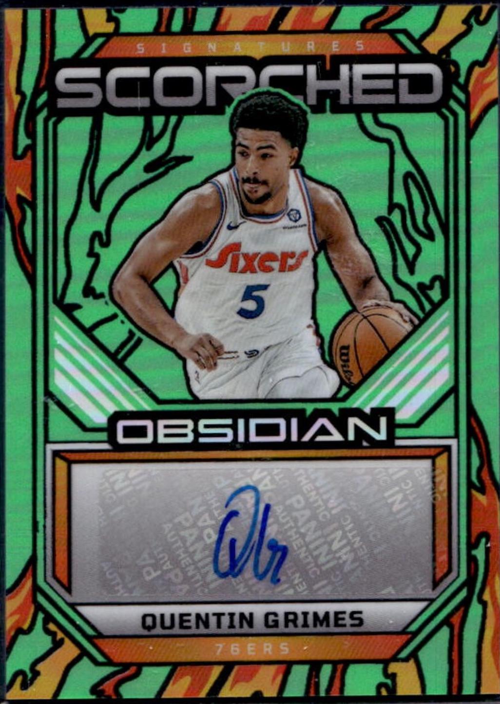 Quentin Grimes [Electric Etch Green Flood] #SS-QGP