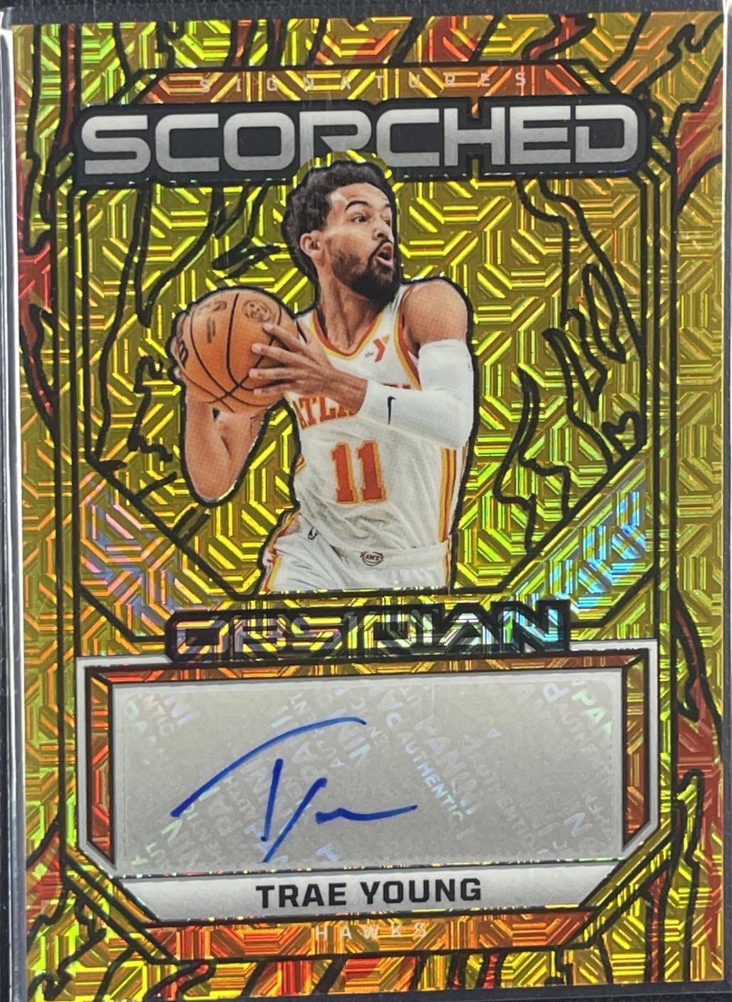 Trae Young [Electric Etch Gold Flood] #SS-TRY
