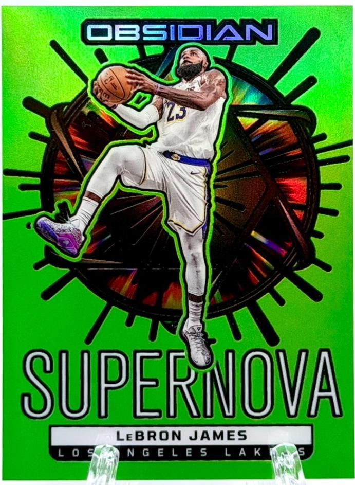 LeBron James [Electric Etch Green Flood] #3