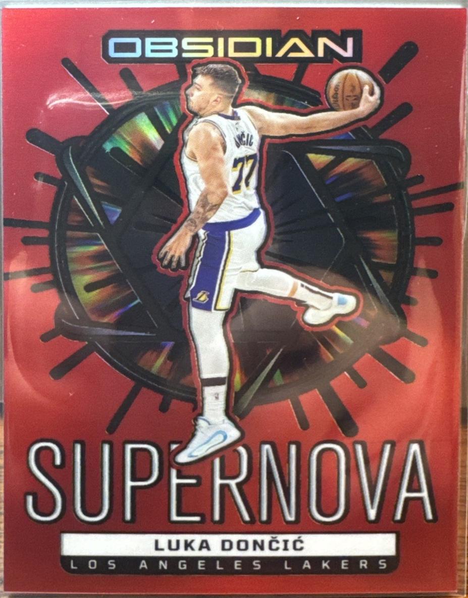 Luka Doncic [Electric Etch Red Flood] #8