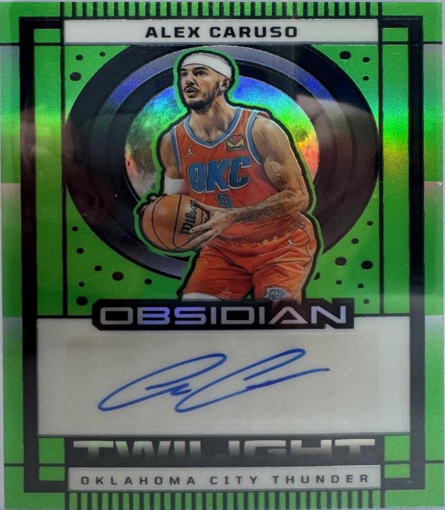 Alex Caruso [Electric Etch Green Flood] #TS-ACO