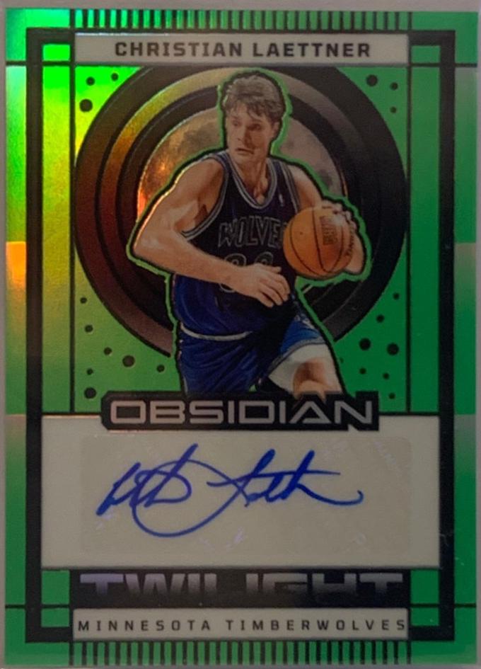 Christian Laettner [Electric Etch Green Flood] #TS-CLM