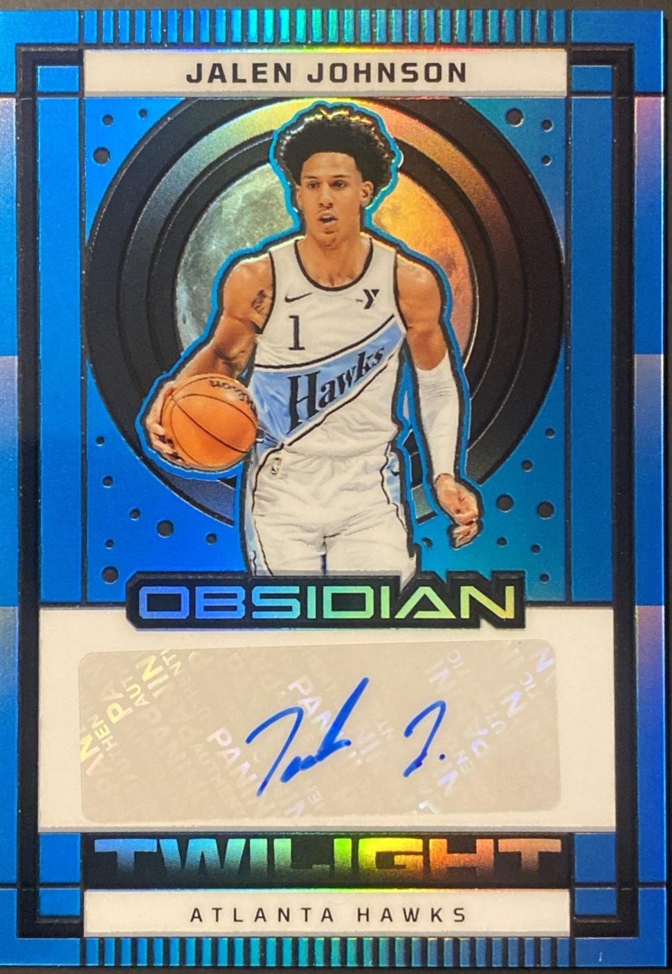 Jalen Johnson [Electric Etch Blue Flood] #TS-JJA