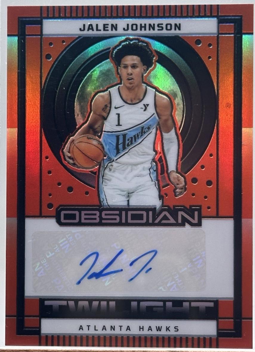 Jalen Johnson [Electric Etch Orange Flood] #TS-JJA