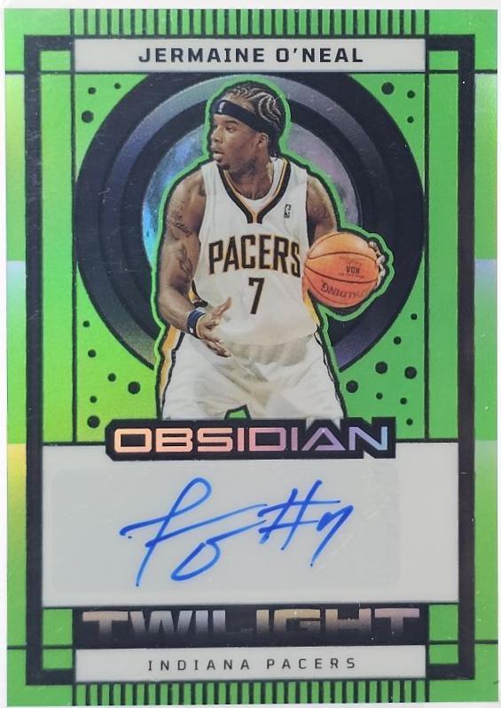 Jermaine O'Neal [Electric Etch Green Flood] #TS-JON