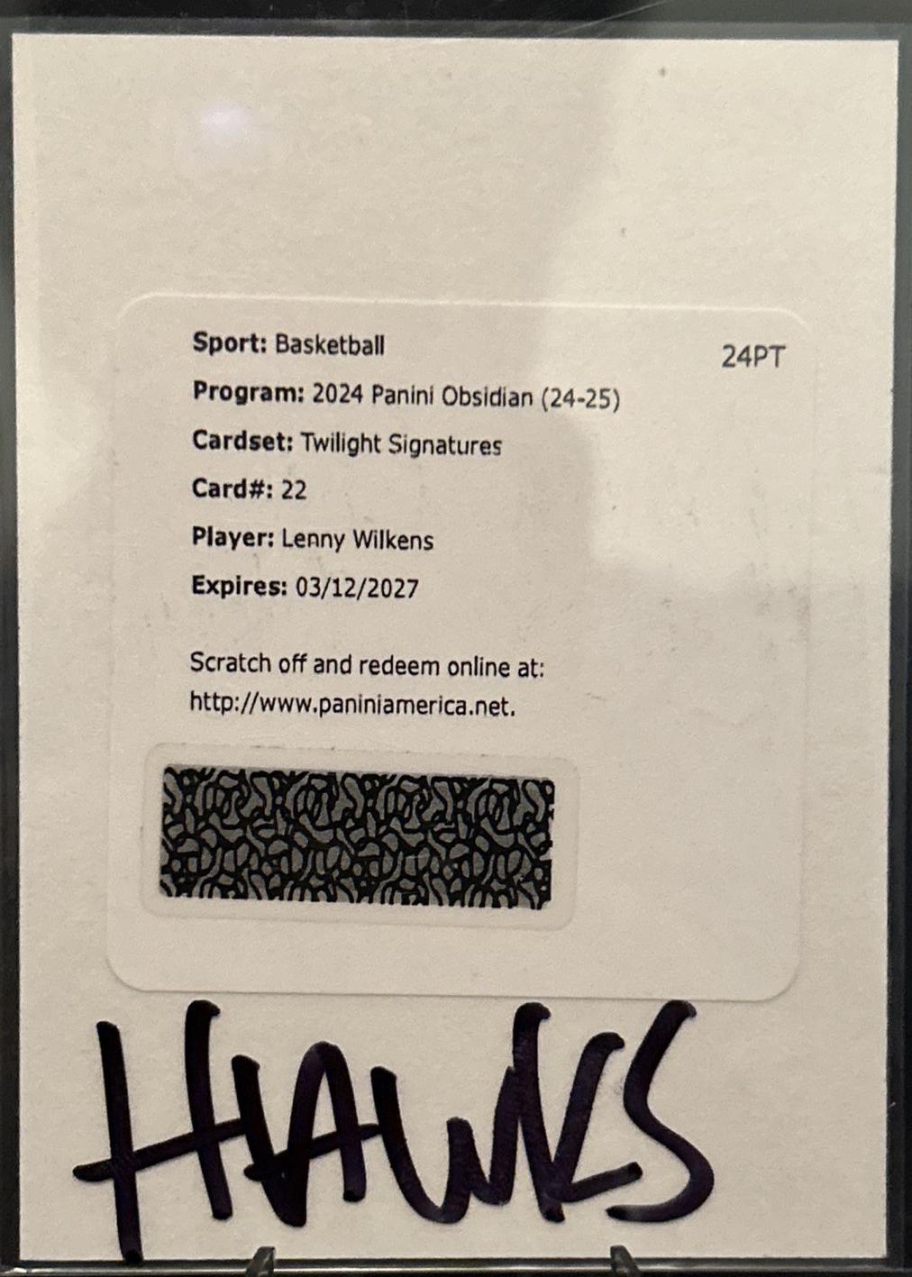 Lenny Wilkens #TS-LWS