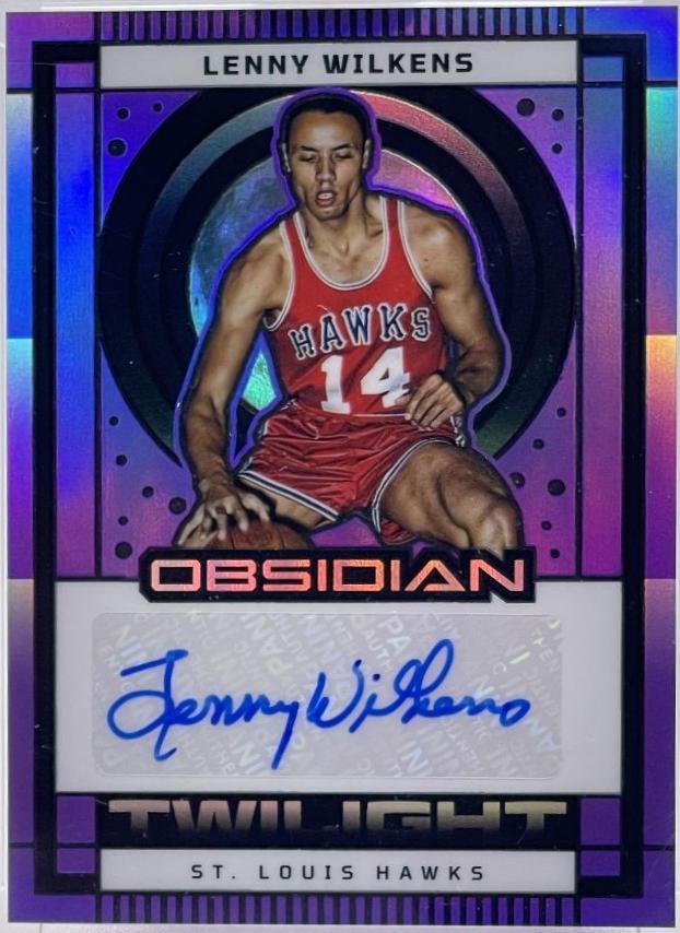 Lenny Wilkens [Electric Etch Purple Flood] #TS-LWS