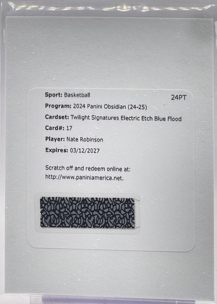 Nate Robinson [Electric Etch Blue Flood] #TS-NRN