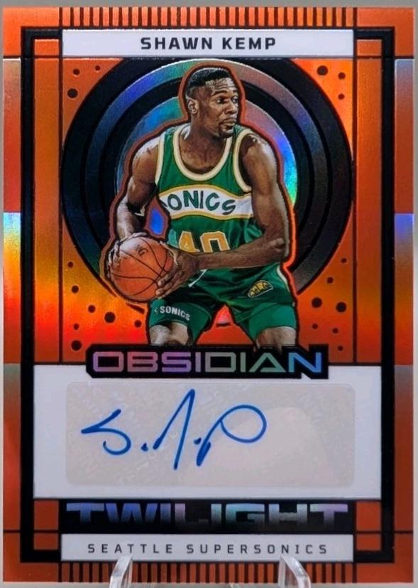 Shawn Kemp [Electric Etch Orange Flood] #TS-SKS
