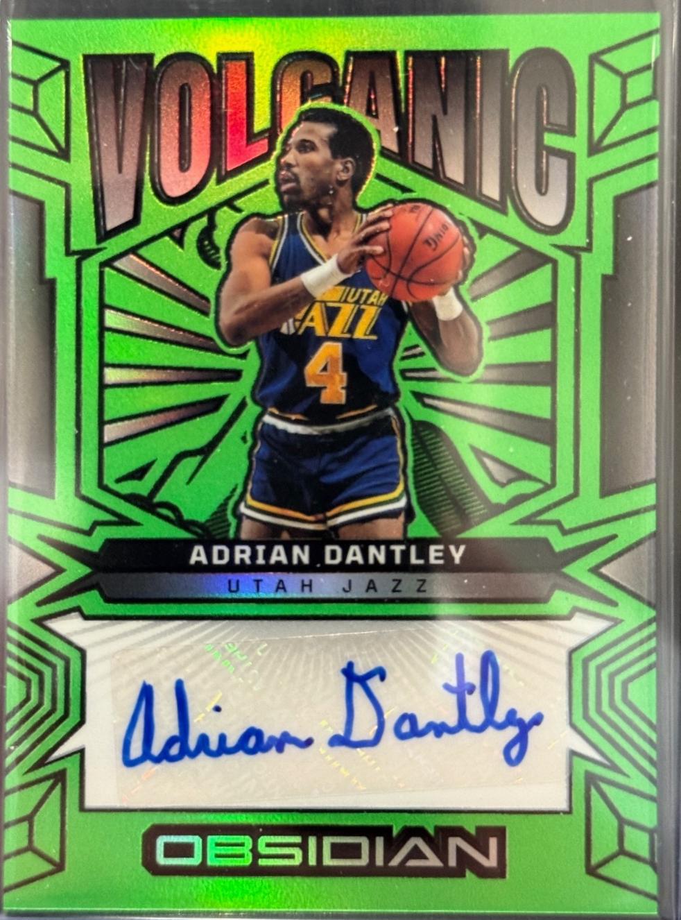 Adrian Dantley [Electric Etch Green Flood] #VS-ADU