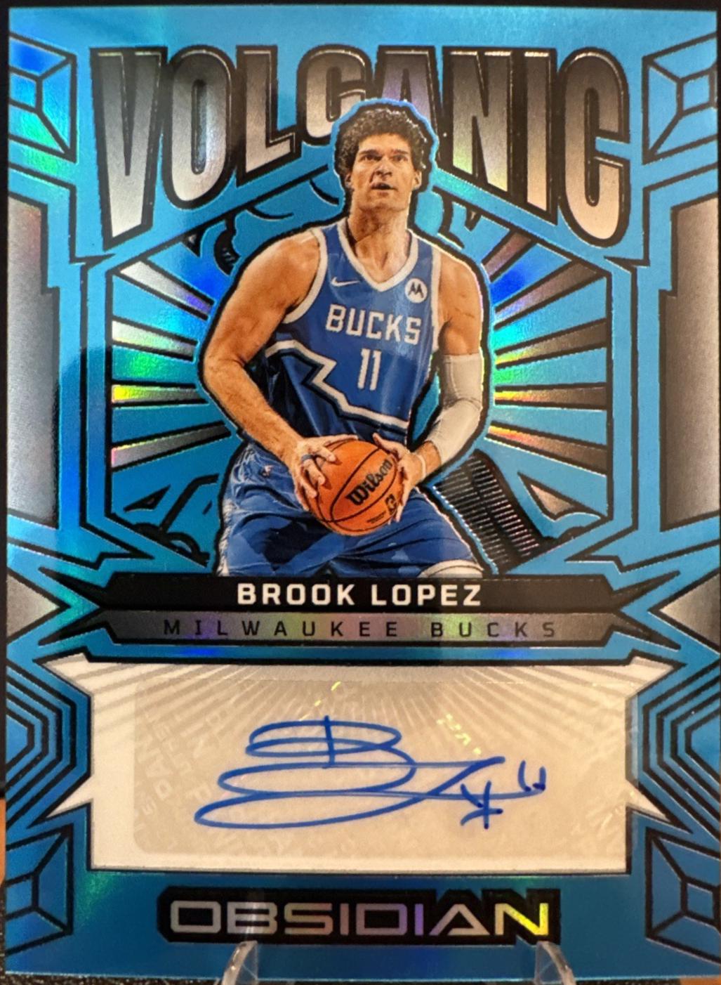 Brook Lopez [Electric Etch Blue Flood] #VS-BLM