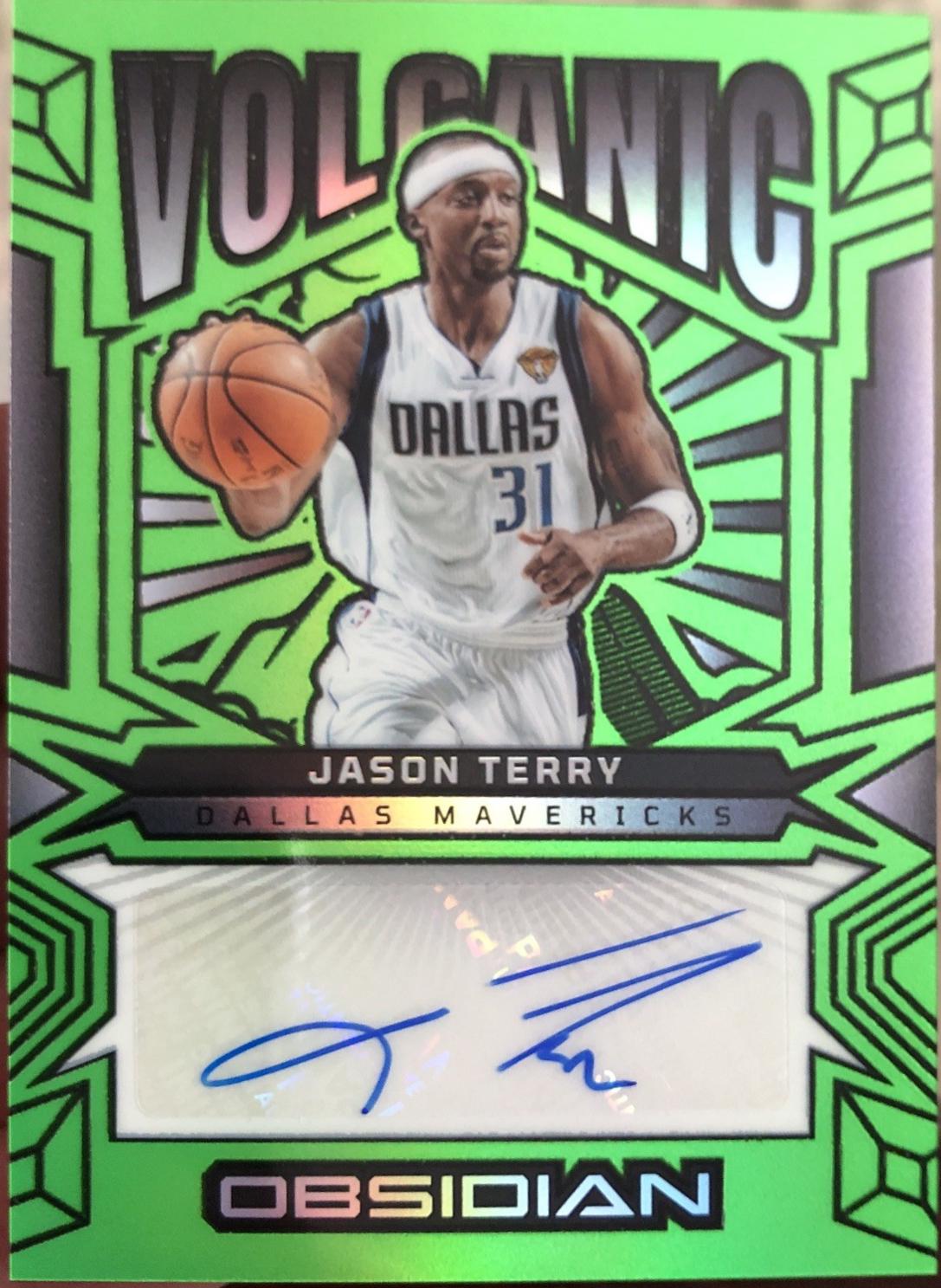 Jason Terry [Electric Etch Green Flood] #VS-JTD