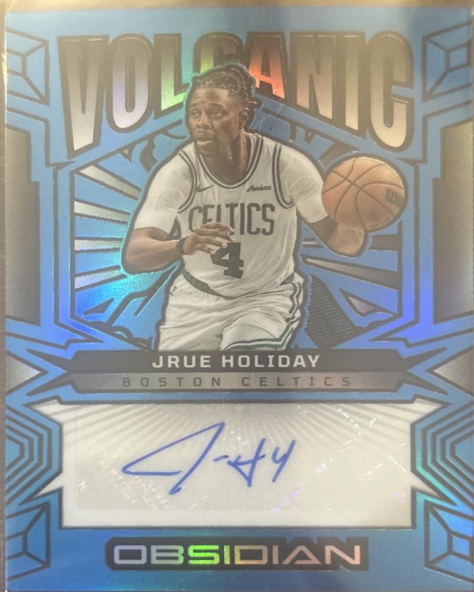 Jrue Holiday [Electric Etch Blue Flood] #VS-JHB