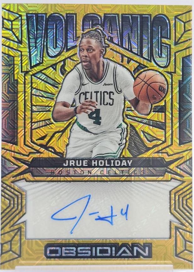 Jrue Holiday [Electric Etch Gold Flood] #VS-JHB