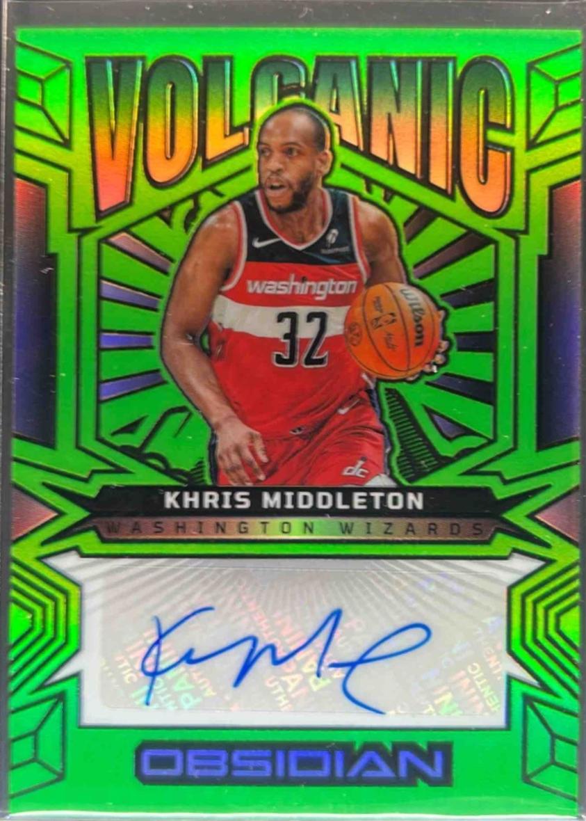 Khris Middleton [Electric Etch Green Flood] #VS-KMW
