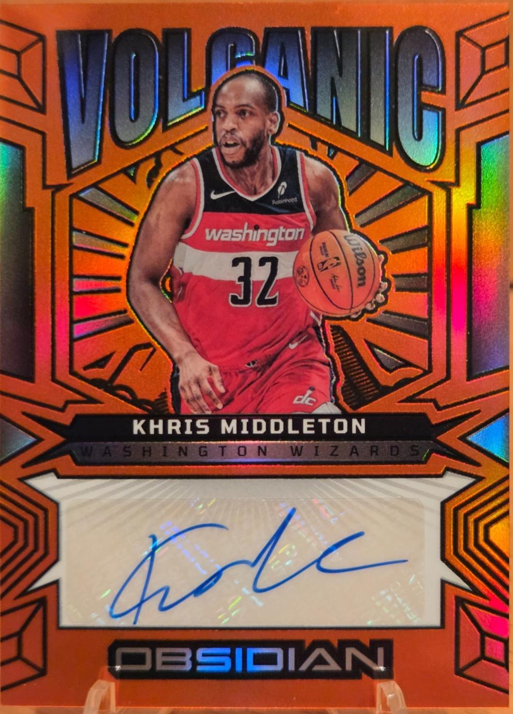 Khris Middleton [Electric Etch Orange Flood] #VS-KMW