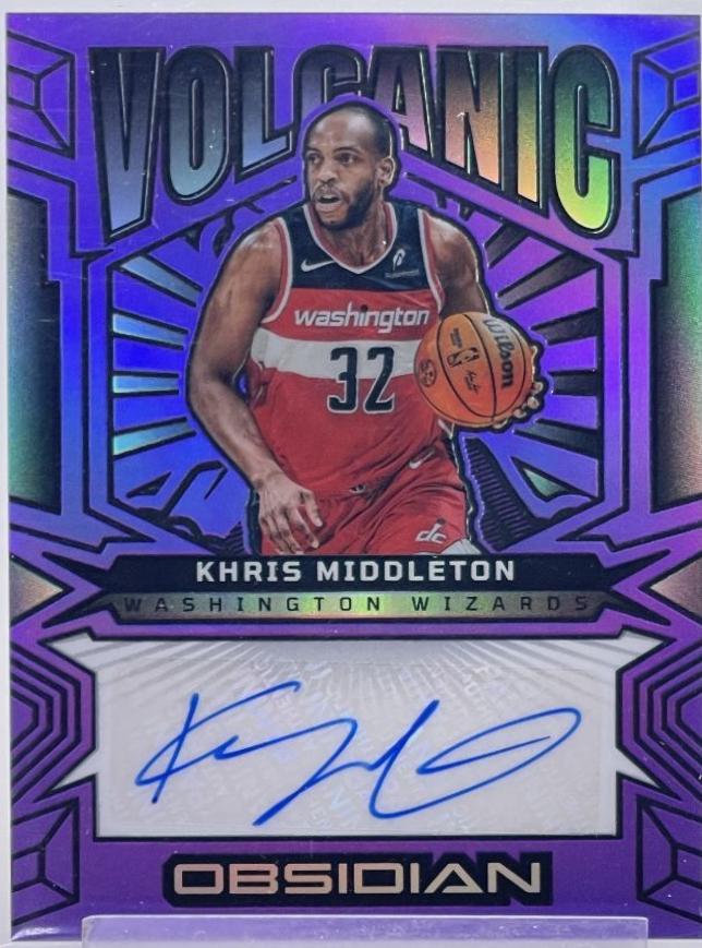 Khris Middleton [Electric Etch Purple Flood] #VS-KMW