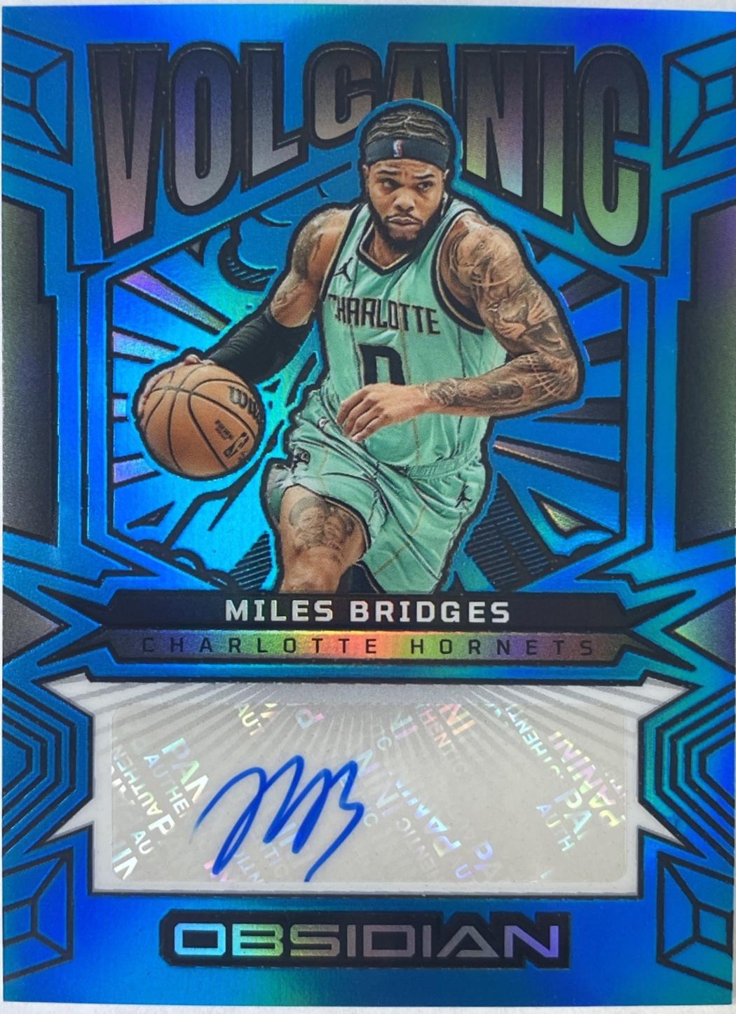Miles Bridges [Electric Etch Blue Flood] #VS-MBC