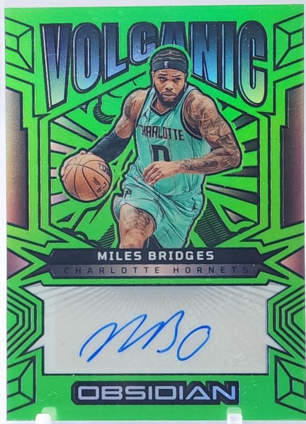 Miles Bridges [Electric Etch Green Flood] #VS-MBC